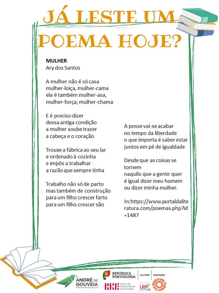 Já leste um poema hoje 8mar