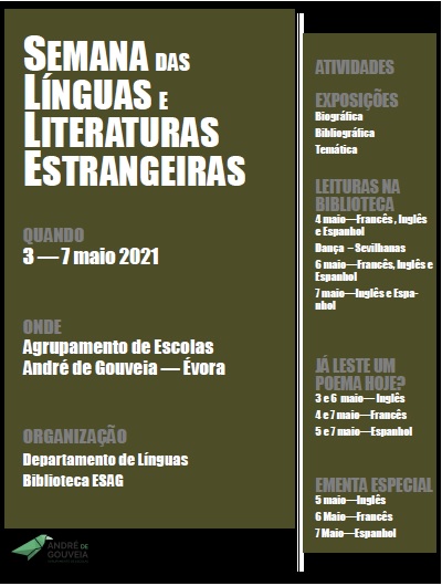 Cartaz semana das línguas e literaturas estrangeiras 1