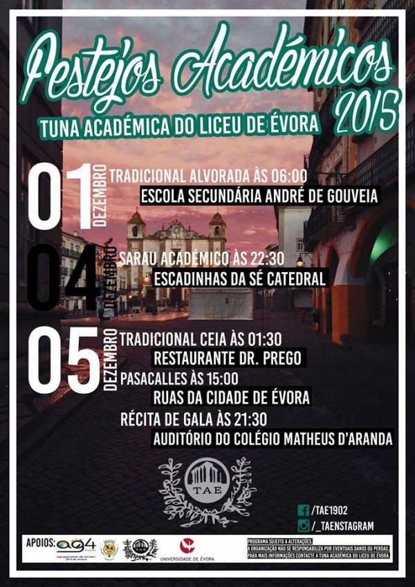 Cartaz - Festejos Académicos 2015
