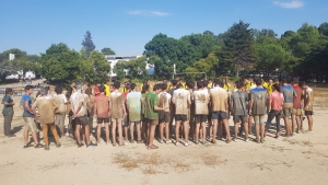 Atividade de rece&ccedil;&atilde;o aos alunos de desporto