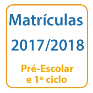 Matr&iacute;culas Pr&eacute;-escolar e 1.&ordm; ano do 1.&ordm; ciclo